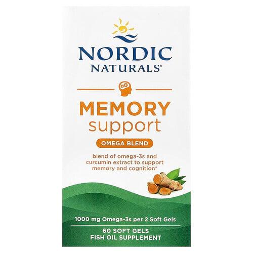 Nordic Naturals Memory Support Omega Blend 60 Soft Gels