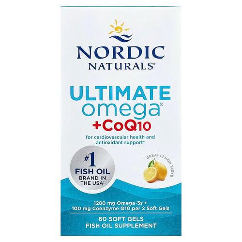 Nordic Naturals Ultimate Omega Coq10 Lemon 60 Soft Gels product image