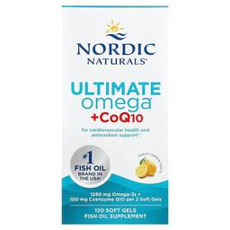 Nordic Naturals Ultimate Omega Coq10 Lemon 120 Soft Gels