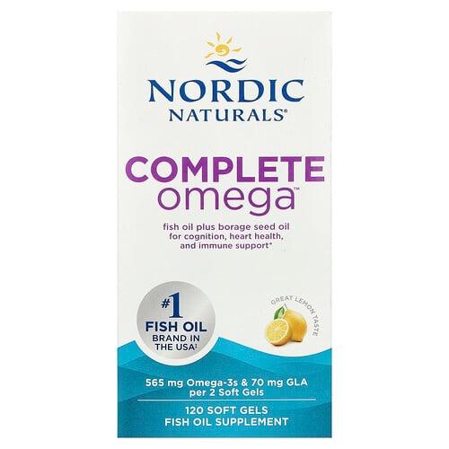 Nordic Naturals Complete Omega Lemon 120 Soft Gels