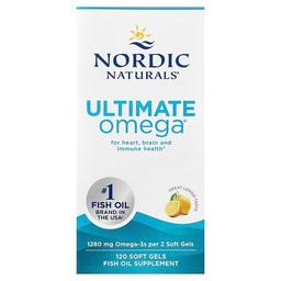 Nordic Naturals Ultimate Omega Great Lemon 120 Soft Gels 640 Mg Per Soft Gel