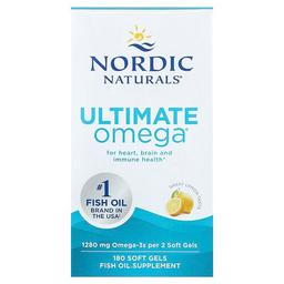 Nordic Naturals Ultimate Omega Great Lemon 180 Soft Gels 640 Mg Per Soft Gel