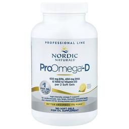 Nordic Naturals Proomega D Great Lemon 180 Soft Gels