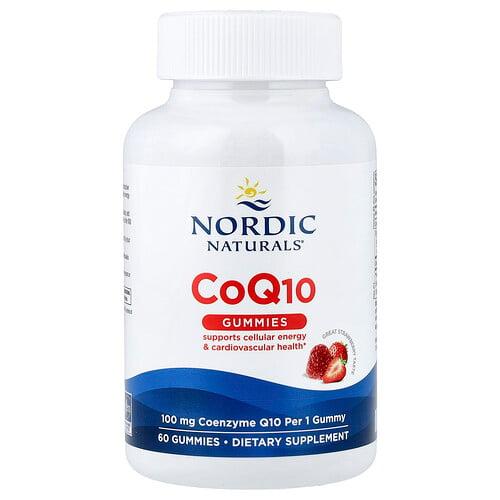 Nordic Naturals Coq10 Gummies Strawberry 100 Mg 60 Gummies