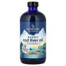 Nordic Naturals Arctic Cod Liver Oil Orange 16 Fl Oz 473 Ml