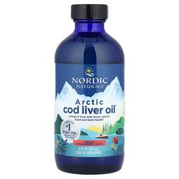 Nordic Naturals Arctic Cod Liver Oil Strawberry 8 Fl Oz 237 Ml