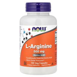 Now Foods L Arginine 500 Mg 100 Veg Capsules