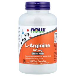 Now Foods L Arginine 700 Mg 180 Veg Capsules