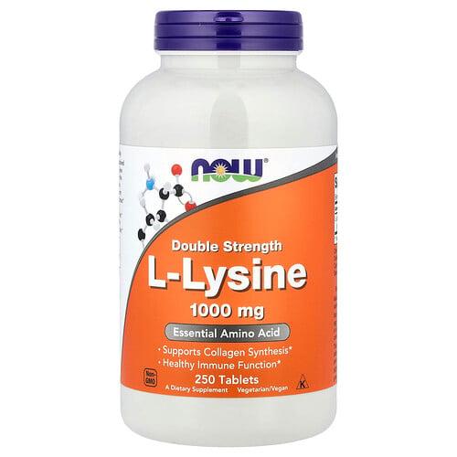 Now Foods L Lysine 1 000 Mg 250 Tablets