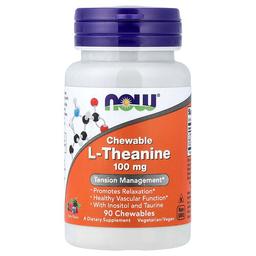 Now Foods Chewable L Theanine Berry 90 Chewables