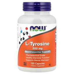 Now Foods L Tyrosine 500 Mg 120 Capsules