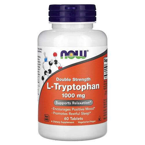 Now Foods L Tryptophan 1 000 Mg 60 Tablets