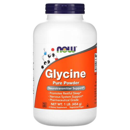 Now Foods Glycine Pure Powder 1 Lb 454 G