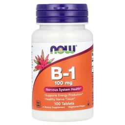 Now Foods B 1 100 Mg 100 Tablets