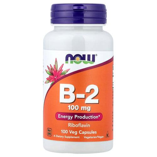 Now Foods B 2 100 Mg 100 Veg Capsules
