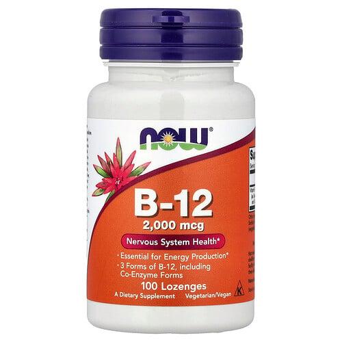 Now Foods B 12 2 000 Mcg 100 Lozenges