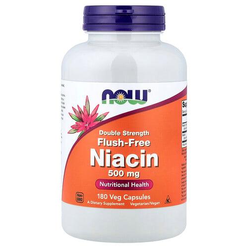 Now Foods Flush Free Niacin 500 Mg 180 Veg Capsules product image