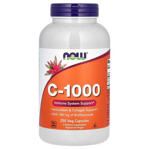 Now Foods C 1000 With Bioflavonoids 250 Veg Capsules