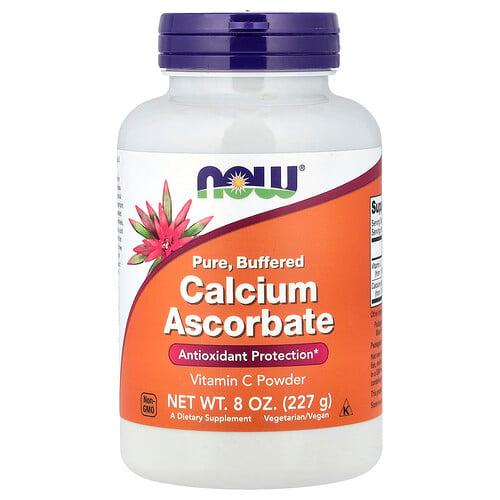 Now Foods Pure Buffered Calcium Ascorbate Vitamin C Powder 8 Oz 227 G