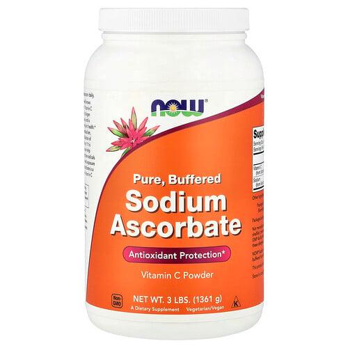 Now Foods Sodium Ascorbate Powder 3 Lbs 1361 G
