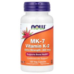 Now Foods Mk 7 Vitamin K 2 300 Mcg 120 Veg Capsules