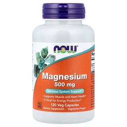 Now Foods Magnesium 500 Mg 120 Veg Capsules