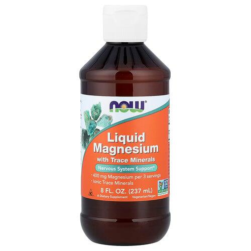 Now Foods Liquid Magnesium With Trace Minerals 8 Fl Oz 237 Ml