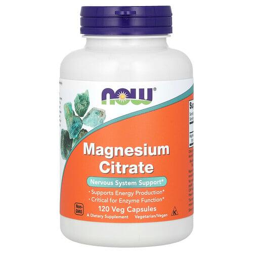 Now Foods Magnesium Citrate 120 Veg Capsules 133 Mg Per Capsule