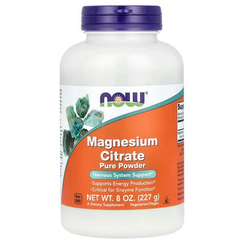 Now Foods Magnesium Citrate Pure Powder 8 Oz 227 G