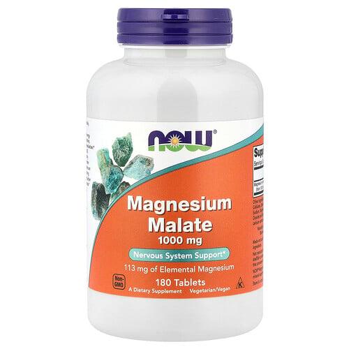 Now Foods Magnesium Malate 1 000 Mg 180 Tablets