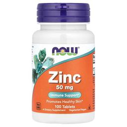 Now Foods Zinc 50 Mg 100 Tablets