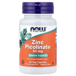 Now Foods Zinc Picolinate 50 Mg 60 Veg Capsules