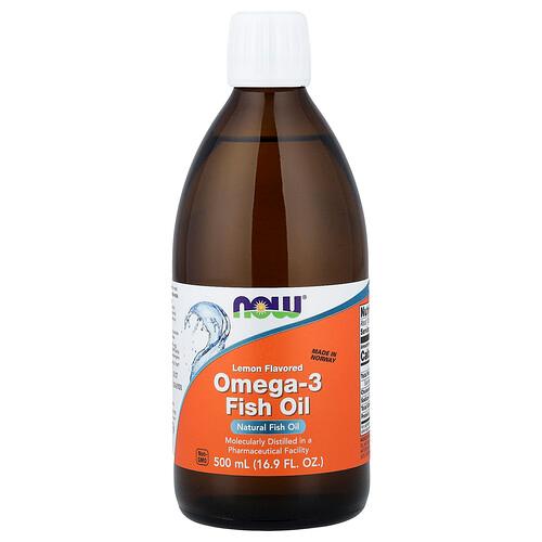 Now Foods Omega 3 Fish Oil Lemon 16 9 Fl Oz 500 Ml product image