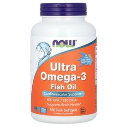 Now Foods Ultra Omega 3 Fish Oil 180 Fish Softgels