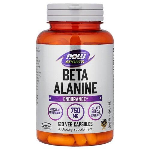 Now Foods Sports Beta Alanine Endurance 120 Veg Capsules 750 Mg Per Capsule