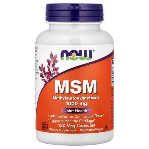 Now Foods Msm Methylsulfonylmethane 120 Veg Capsules 1 000 Mg Per Capsule product image