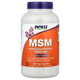Now Foods Msm 1 000 Mg 240 Veg Capsules