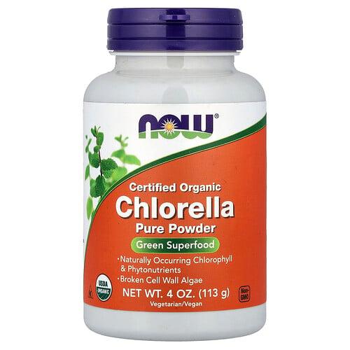 Now Foods Certified Organic Chlorella Pure Powder 4 Oz 113 G