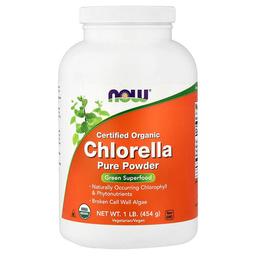 Now Foods Certified Organic Chlorella Pure Powder 1 Lb 454 G