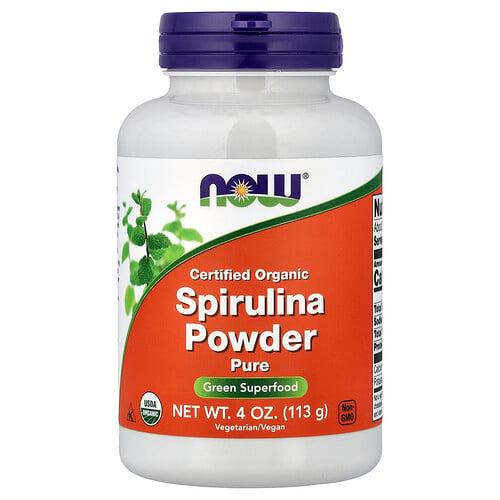 Now Foods Certified Organic Spirulina Powder 4 Oz 113 G