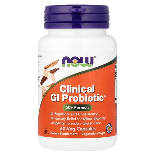 Now Foods Clinical Gi Probiotic 50 Formula 60 Veg Capsules