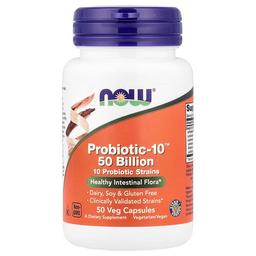 Now Foods Probiotic 10 50 Billion 50 Veg Capsules