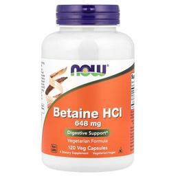 Now Foods Betaine Hcl 120 Veg Capsules