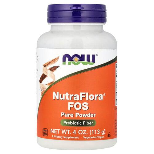 Now Foods Nutraflora Fos Pure Powder 4 Oz 113 G