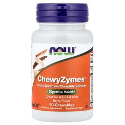 Now Foods Chewyzymes Berry 90 Chewables
