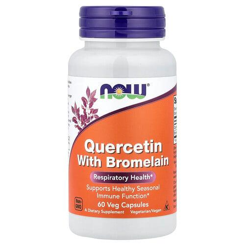 Now Foods Quercetin With Bromelain 60 Veg Capsules