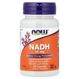 Now Foods Nadh 10 Mg 60 Capsules