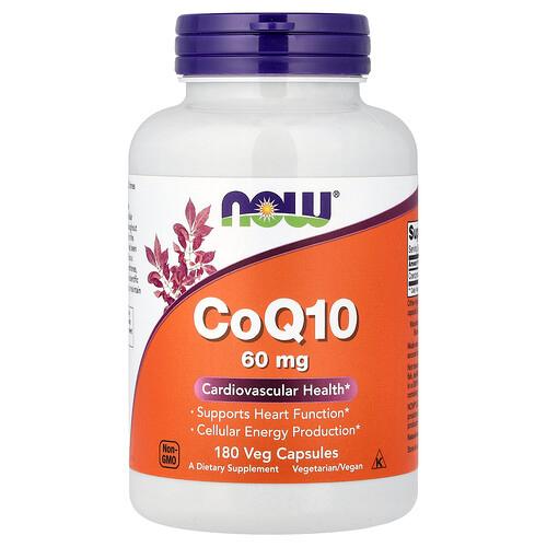 Now Foods Coq10 60 Mg 180 Veg Capsules product image