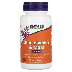 Now Foods Glucosamine Msm 60 Veg Capsules