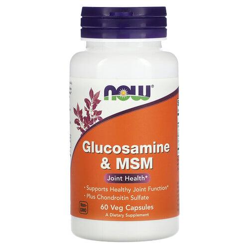 Now Foods Glucosamine Msm 60 Veg Capsules product image